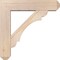 Ekena Millwork Olympic Craftsman Smooth Bracket w/ Offset Brace, Douglas Fir, 7 1/2"W x 32"D x 32"H BKT0806X32X32OLY04SDF - alternate 2